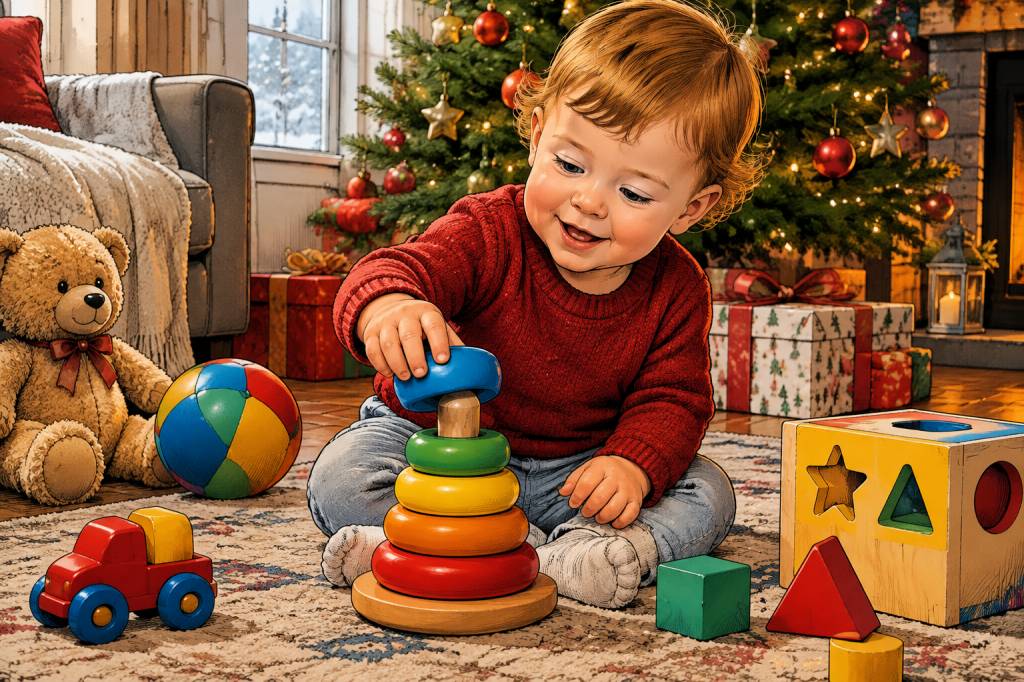 Cadeau noel enfant 1 ans : des idées adaptées aux tout-petits